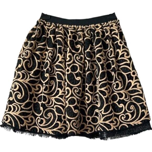 Msgm Black Embroidered Printed Mini Skirt, XS/US2/IT38 - Picture 2 of 7